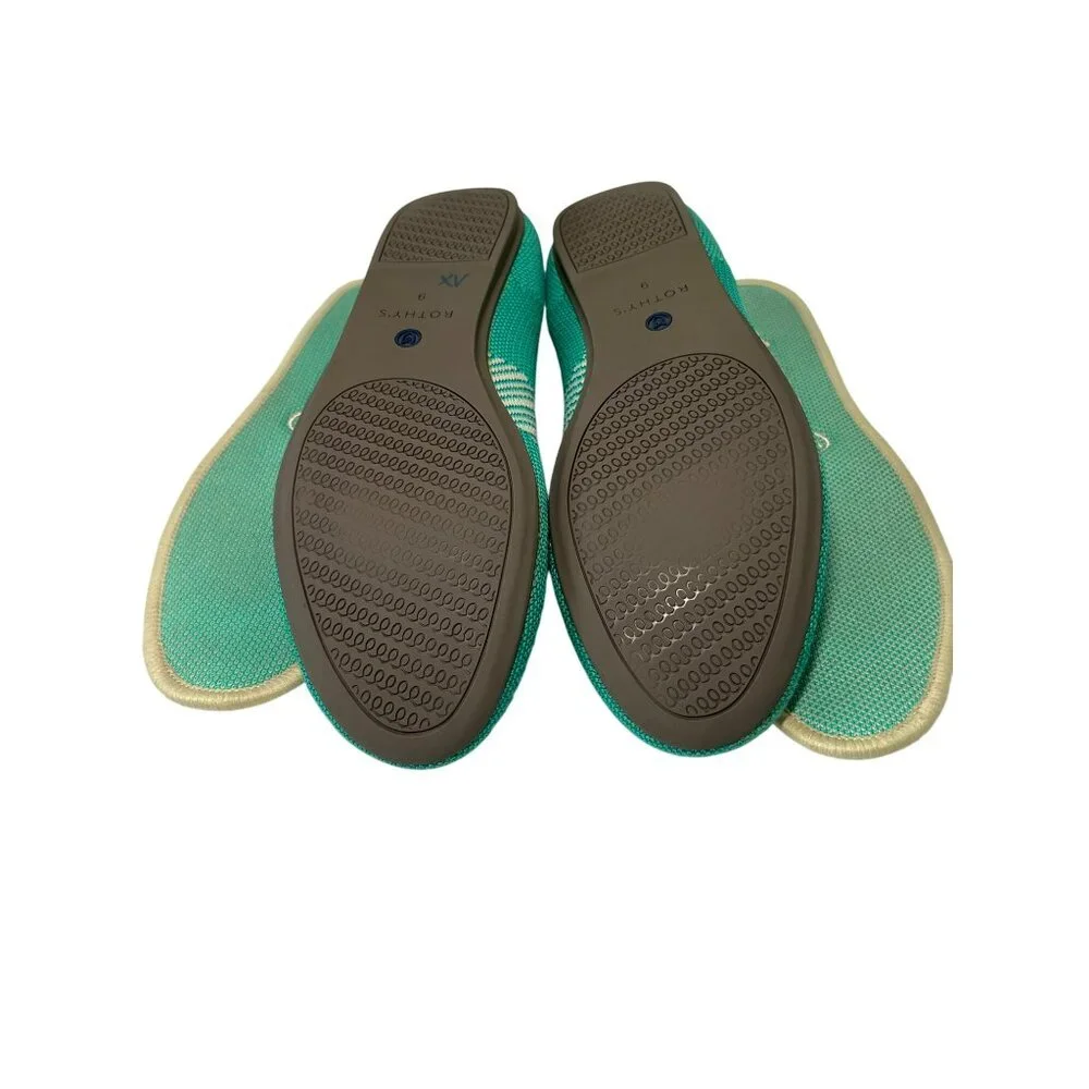 Women’s Teal Knit Ballet Flats - Lightweight Comfort